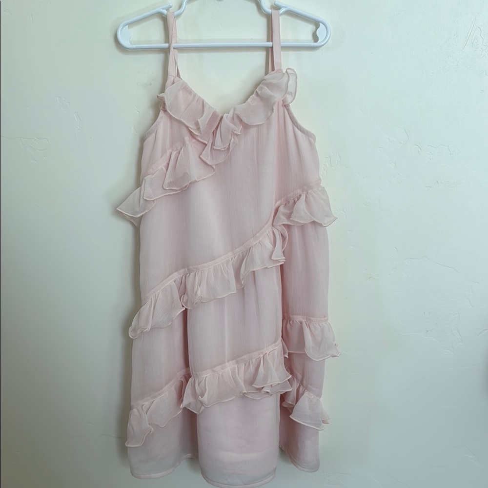 Abercrombie Kids Pink Ruffled Babydoll Dress